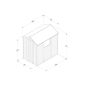 Forest Garden Apex Overlap Shed - 6' x 4'