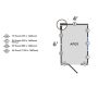 Forest Garden Apex Overlap Shed - 6' x 4'