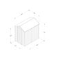 Forest Garden Apex Overlap Shed - No Window - 6' x 4'