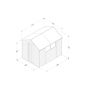 Forest Garden Apex Overlap Shed - 8' x 6'