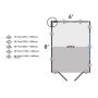 Forest Garden Apex Overlap Shed - Double Door No Window - 8' x 6'