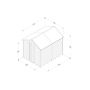 Forest Garden Apex Overlap Shed - No Window - 8' x 6'