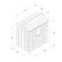 Forest Garden Tongue & Groove Apex Shed - 6' x 4'
