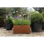 Corten Steel Trough Planter - 600mm x 300mm x 300mm