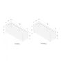 Long Wooden Planter With Wheels - 1200mm x 400mm