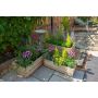Durham Rectangular Wooden Planter - Set Of 3