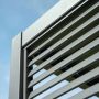 Proteus Slate Grey Aluminium Pergola 1330mm Louvre Panel For 4m Side