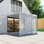 Proteus Pebble Grey Aluminium Pergola 1330mm Louvre Panel For 4m Side