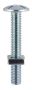 M6 x 50mm - Roofing Bolt with Nut - BZP - Bag of 25