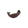 FloPlast Mini Gutter External Stopend - 76mm Brown