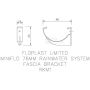 FloPlast Mini Gutter Fascia Bracket - 76mm White