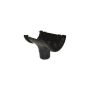 FloPlast Mini Gutter Running Outlet - 76mm Black