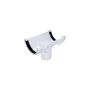 FloPlast Mini Gutter Running Outlet - 76mm White