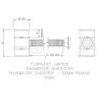 FloPlast Mini Gutter Rain Diverter - 50mm Black - Pack of 2