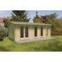 Blakedown Log Cabin - 24kg Polyester Felt No Underlay Double Glazed - 6000mm x 4000m