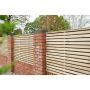 Pressure Treated Contemporary Double Slatted Fence Panel - 1800mm x 900mm