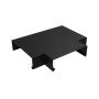 Aluminium Coping T Junction for 141-200mm Wall - 260mm Black (9005 Matt)