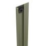 Durapost Cover Strip For U Channel - 2100mm Olive Grey
