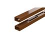 Durapost Vento Vertical Composite Fencing Rail - Up To 900mm Brown - Pack of 2