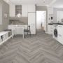 Guardian Click Vinyl Flooring Tiles - 625mm x 125mm Concord Ash Herringbone - Pack of 20