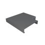 Aluminium Coping for 241-300mm Wall - 90 Degree Angle - 360mm Anthracite Grey (7016 Matt)