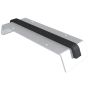 Aluminium Coping Fixing Clip for 200-250mm Wall - 310mm Anthracite Grey (7016 Matt)