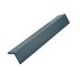Standard Slatted Composite Cladding Edge Seal - 50mm x 3.6mtr Grey