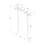 Wooden Garden Arch - Hanbury Dome Top - 2183mm x 1340mm x 500mm