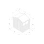 Forest Garden Shiplap Apex Shed - 2 Windows Double Door - 7' x 5'