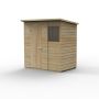 Forest Garden Shiplap Pent Shed - 1 Window - 6' x 4'