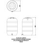 FloPlast Water Butt - Standard 210 Litre