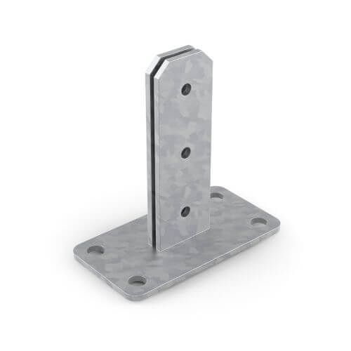 Durapost Bolt Down Support - 150mm Galvanised