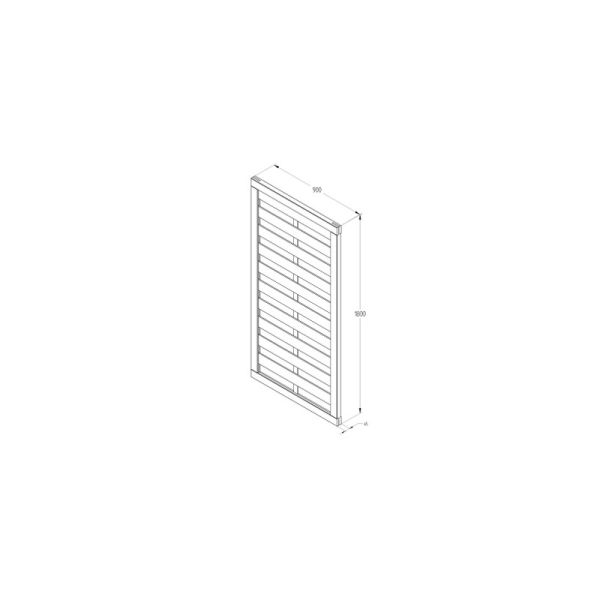 Timber Gate - Europa Plain - 1800mm