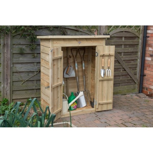Pressure Treated Pent Garden Store - 4'4