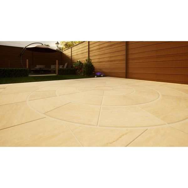 Sandstone Circular Paving - 2800mm Raj Green