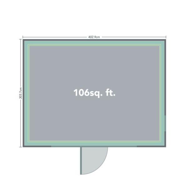 Forest Xtend Garden Building - 2500mm x 4040mm x 3420mm