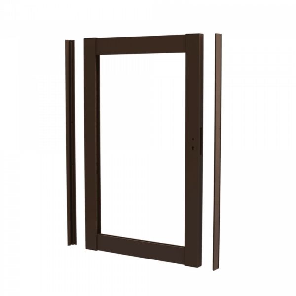 Durapost Aluminium Gate Frame - 1188mm x 1770mm Sepia Brown