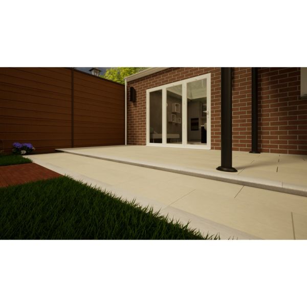 Limestone Paving - 600mm x 400mm x 25mm Egyptian Beige