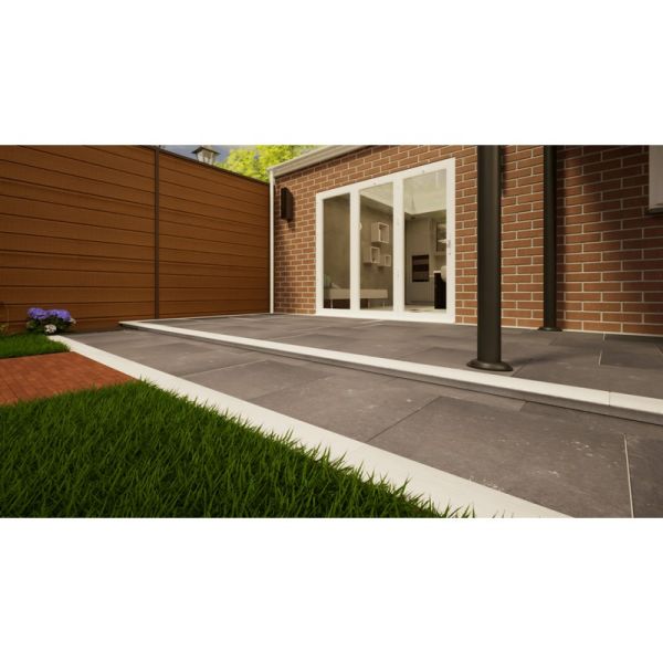 Limestone Paving - 900mm x 600mm x 25mm Midnight Black