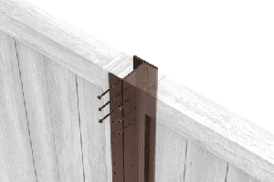 Durapost Composite Fencing Post - 1800mm Sepia Brown
