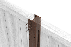 Durapost Composite Fencing Post - 2400mm Sepia Brown