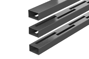 Durapost Vento Vertical Composite Fencing Rail - Over 900mm Grey - Pack of 3