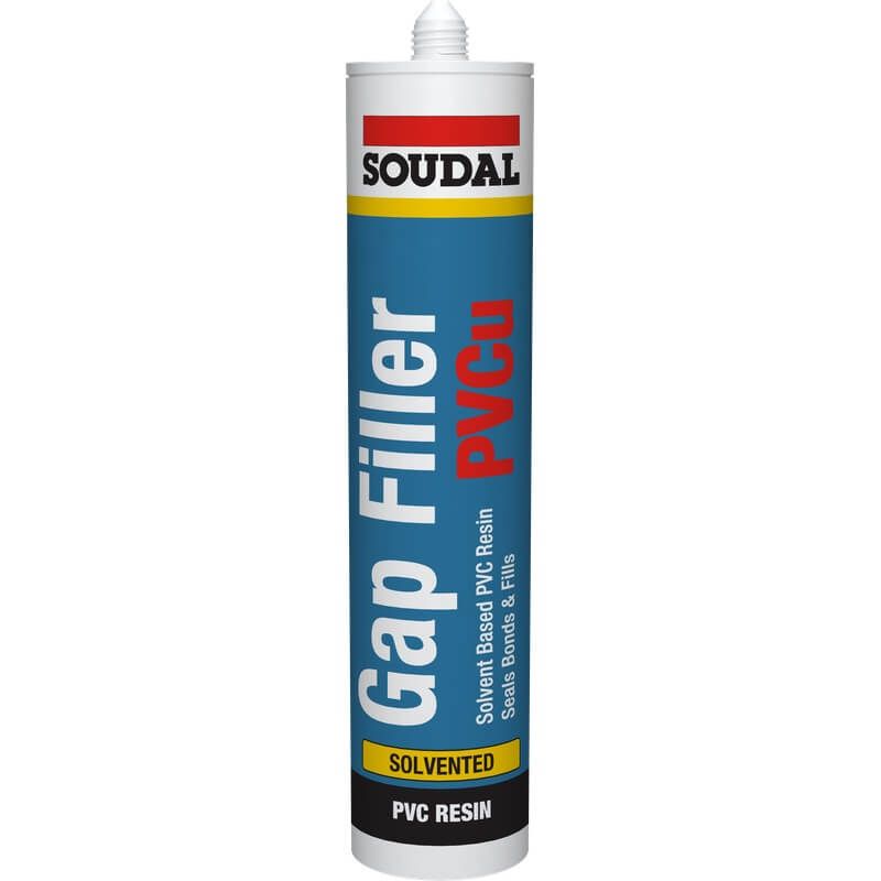 Soudal PVCu Gap Filler - White 300ml - Pack of 24