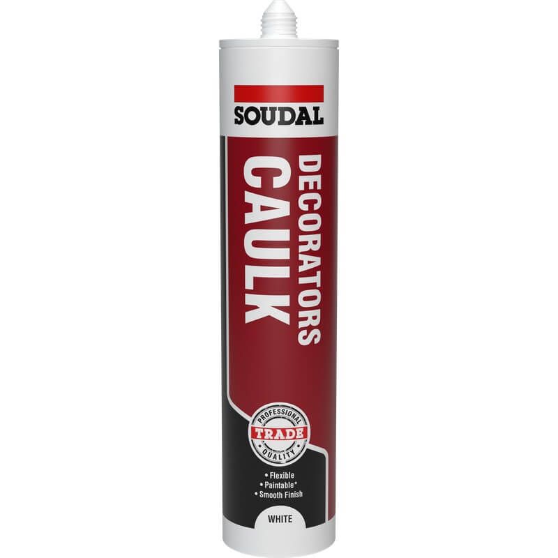 Soudal Decorators Caulk - White 380ml - Pack of 72