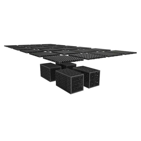 Rainsmart 24 Tonne Shallow Soakaway Crate Set for Heavier Soils Flat-Packed - 1 Cubic Metre Kit