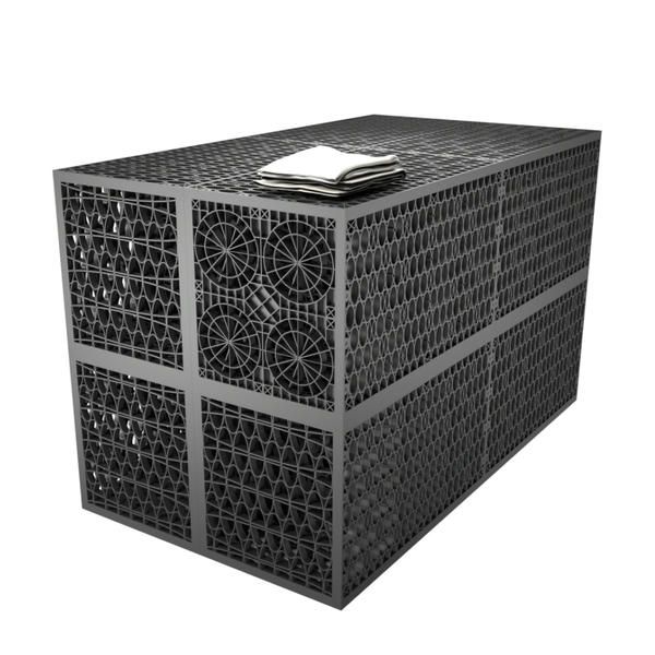 Rainsmart 24 Tonne Soakaway Crate Set Assembled with Silt Trap & Lid - 1 Cubic Metre Kit