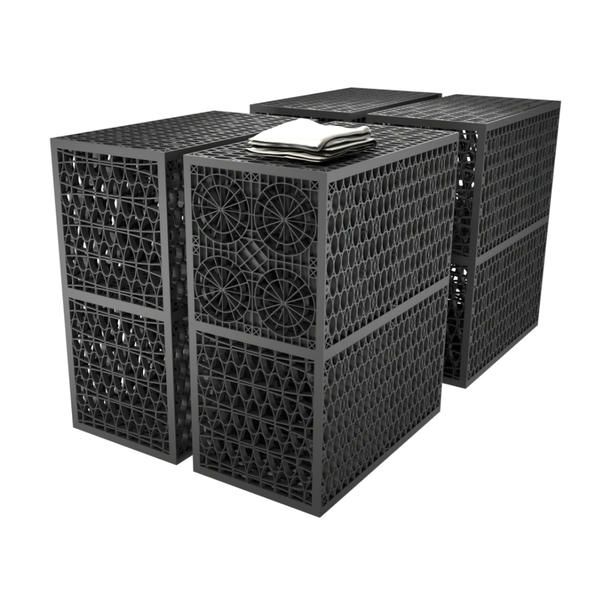 Rainsmart 24 Tonne Soakaway Crate Set Assembled with Silt Trap & Lid - 1 Cubic Metre Kit