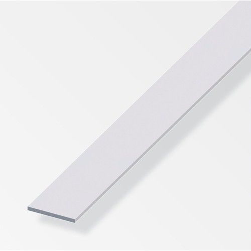 Alfer Aluminium Flat Bar 20mm x 2mm x 1mtr - Silver