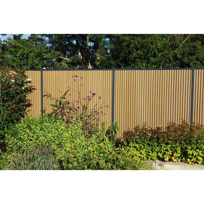 Durapost Urban Slatted Composite Fencing Panel Kit - 1830mm Natural