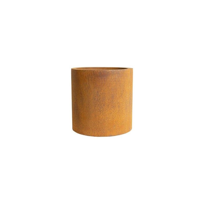 Corten Steel Straight Cylinder Planter - 300mm x 300mm